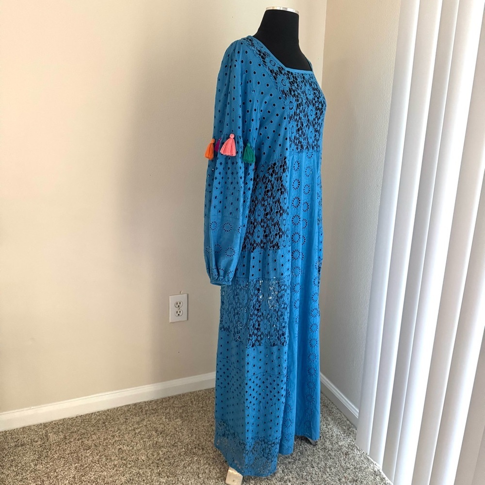 Misa Los Angeles Victoria Cover Up Blue Dress Size Small - Picture 6 of 10